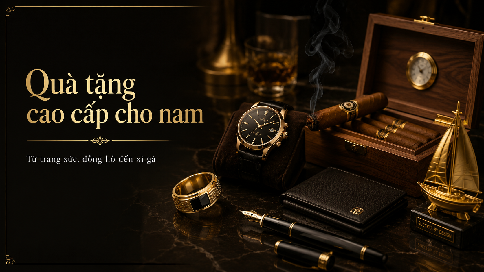 Quà tặng cao cấp cho nam: Từ trang sức, đồng hồ đến xì gà – món quà nói gì về phong thái người nhận?